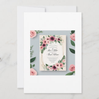 Amour intemporel : Un Faire-part de mariage