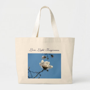 Amour. Lumière. Pardon. Sac fourre-tout Fleur de M