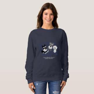 Amour, maison - sweatshirt foncé de Schnauzer