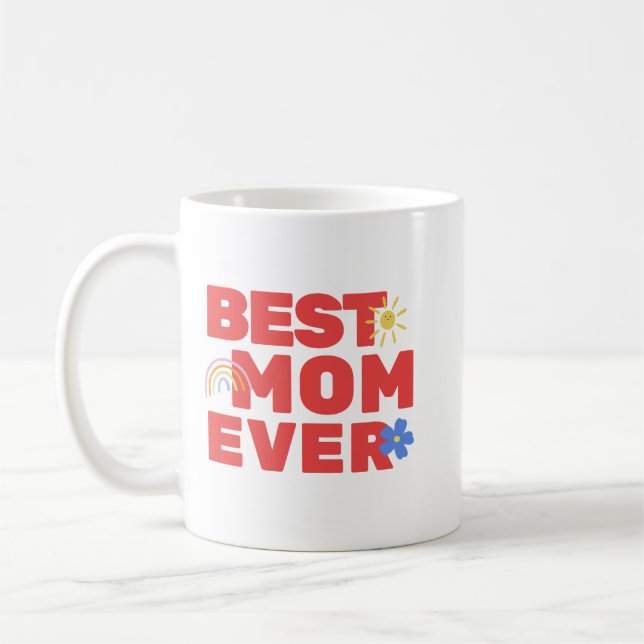 Amour Maman Mug coloré (Gauche)