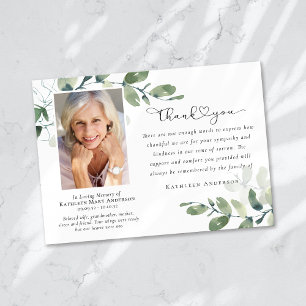 Amour & Merci Eucalyptus Funeral Photo