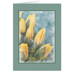 Amour Mère Aquarelle Tulipes