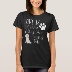Amour mignon du T-shirt I de chien de caniche mon