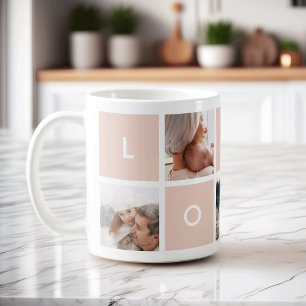 Amour moderne   Photo Collage Mug