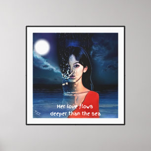 Amour Mystique Art Numérique, Impression sur Toile