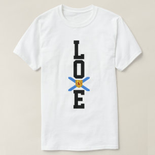 Amour Nouvelle-Écosse fière drapeau T-shirt