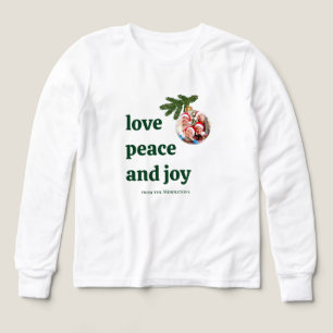 Amour Paix Joie Noël Enfantin Forest Vert