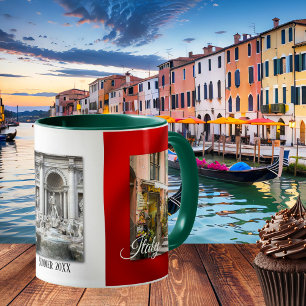 Amour personnalisé Italie Drapeau Photo Mug