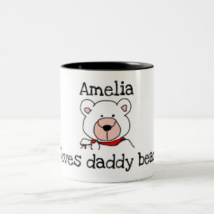 Amour personnalisé Papa Bear Mug