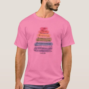 "Amour" Poème Cadeaux Artsy Tree Design T-shirt