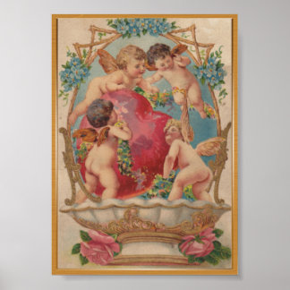 Amour poster vintage cupide