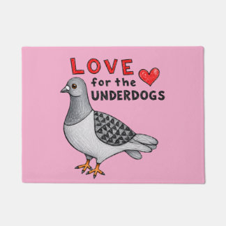 Amour pour les Underdogs – Paillasson avec pigeon