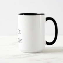 AMOUR. RESPECT. HONNÊTETÉ. Tasse avec le coeur