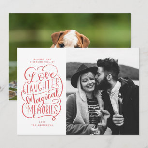Amour rire Magique Souvenirs Carte photo de vacanc