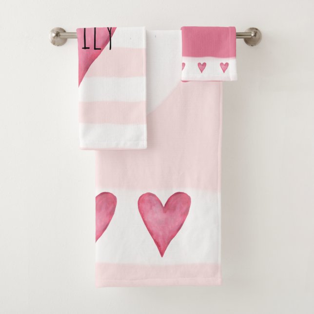 Amour rose de bébé de typographie de coeur avec le (En situation)