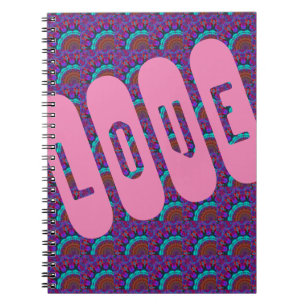 AMOUR ROSE MANDALA CARNET BLEU CLAIR
