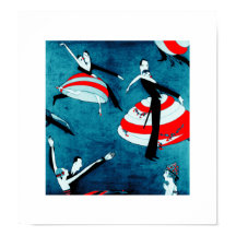 Amour. Saint Valentin Cadeau Art Déco Imprimés