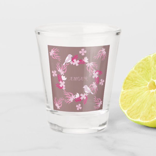 Amour Schnapsglas (Vorderseite)