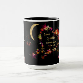 Amour s'étincelle avec Stars Mug