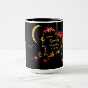 Amour s'étincelle avec Stars Mug