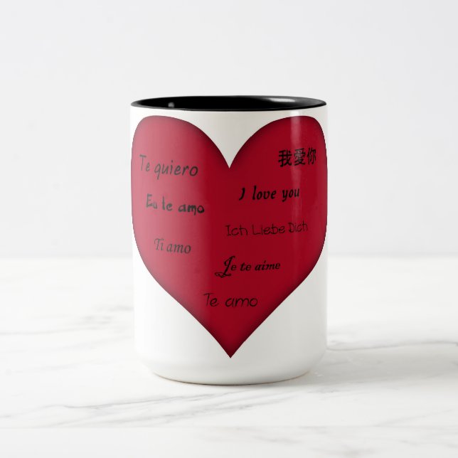 Amour tasse de café (Centre)