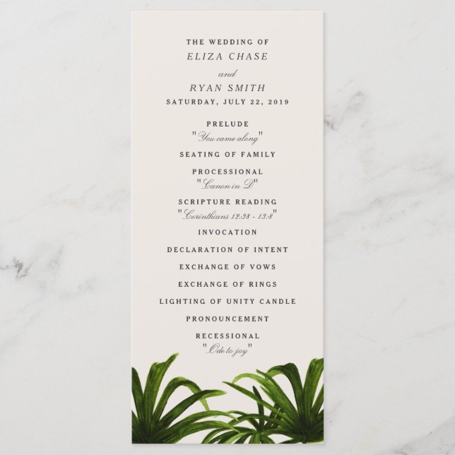 Amour tropical / Programme (Devant)