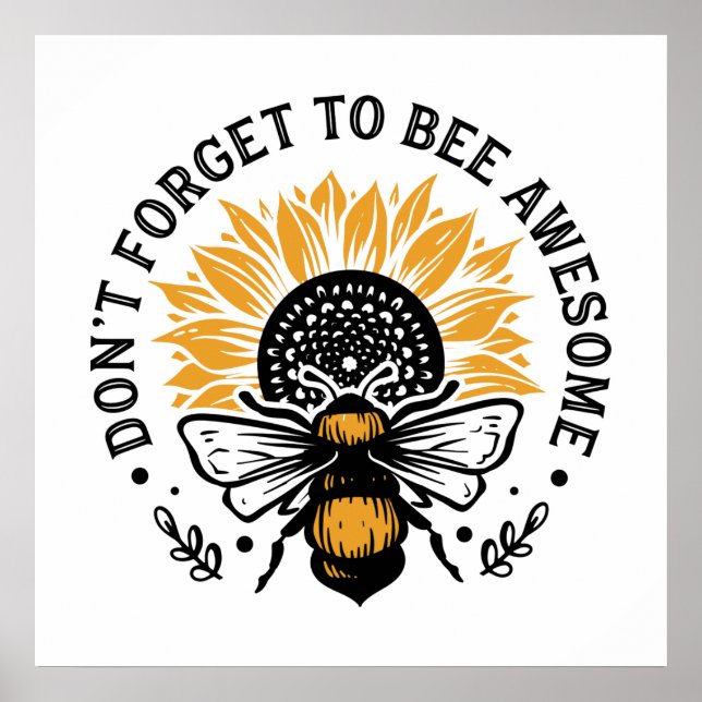 amoureux d'abeilles inspirantes poster (Devant)