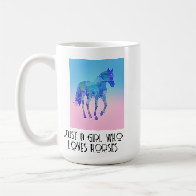 amoureux de cheval cadeau tasse café tasse (Gauche)