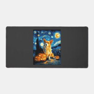 Amoureux de chiens Corgi Peinture de van gogh nuit