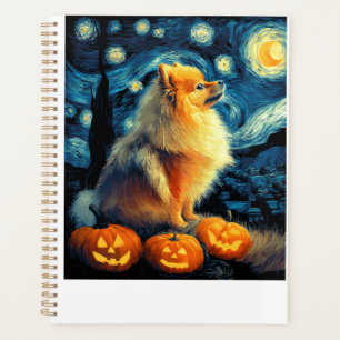 Amoureux de chiens Poméranie Peinture de van gogh