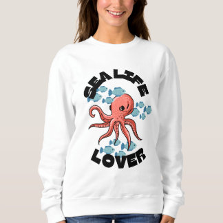 amoureux de la mer pieuvre femmes Sweatshirt de ba