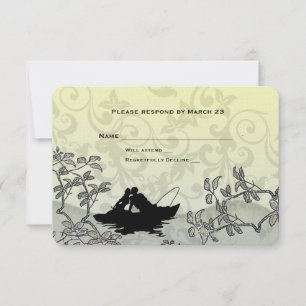 Amoureux de la pêche vintage arbre bleu jaune RSVP