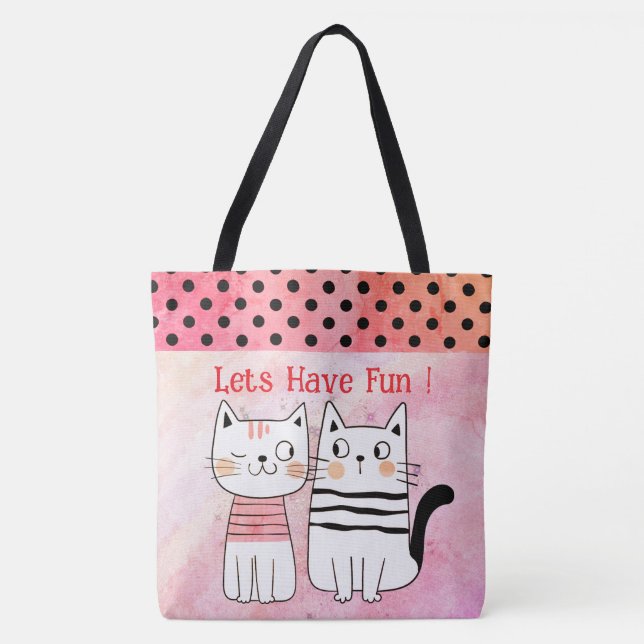 Amoureux de les chats Boho, Amusons-Nous ! Sac fou (Devant)