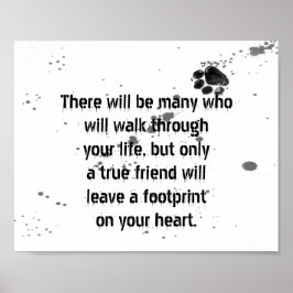 amoureux de les chiens citation poster design empr