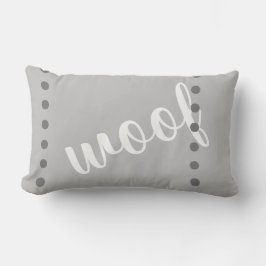 amoureux de les chiens mignons citent coussin gris