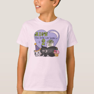 Amoureux des chats 2e anniversaire Tshirts et cade