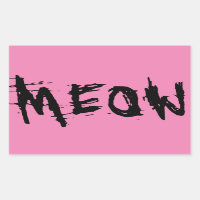Amoureux des chats, autocollants MEOW