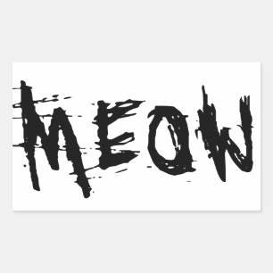 Amoureux des chats, autocollants MEOW