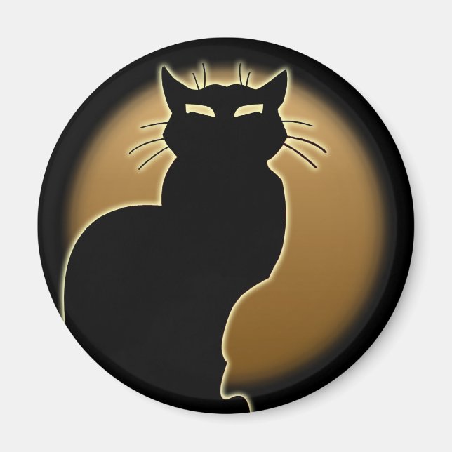 Amoureux des chats Magnet Cat Art Fridge Personnal (Devant)
