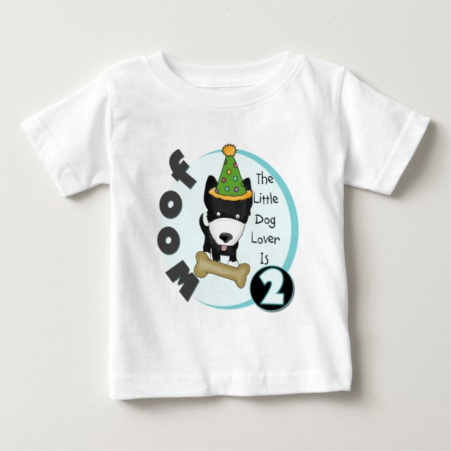 Amoureux des chiens 2e anniversaire Tshirts et cad (Devant)