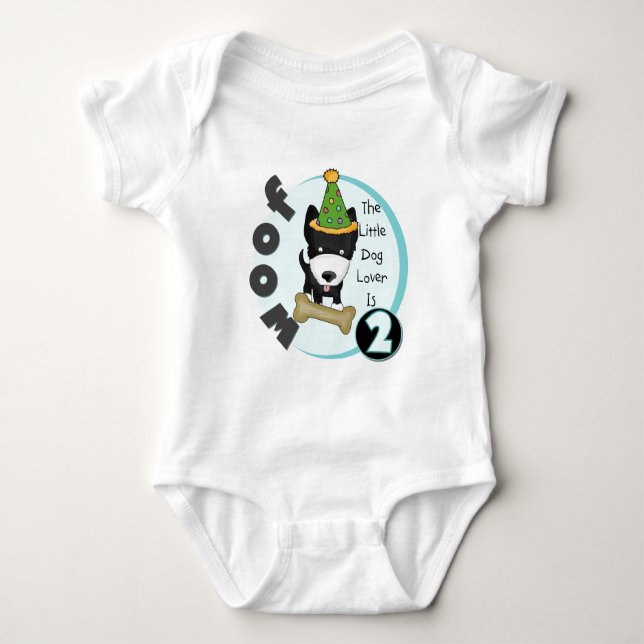 Amoureux des chiens 2e anniversaire Tshirts et cad (Devant)