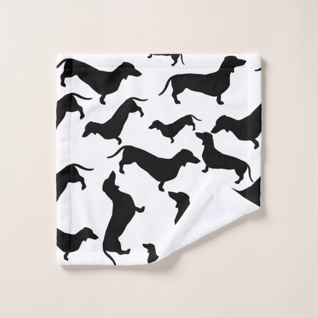 Amoureux des chiens Dachshund, Maman de chien, Pap (Gant de toilette)