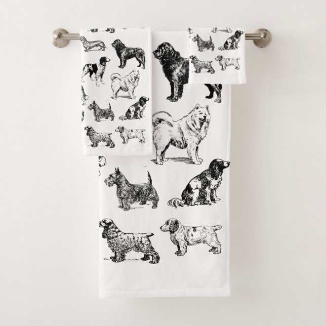 Amoureux des chiens noir et blanc (En situation)