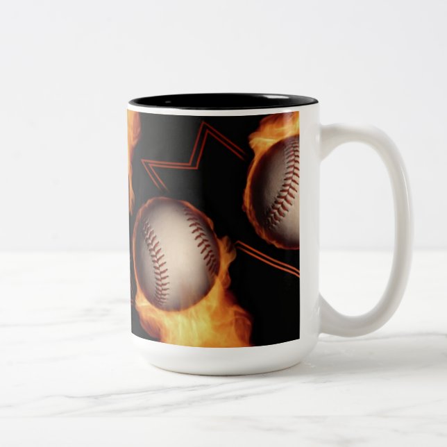 Amoureux du baseball Motif de Fireball Mug (Droit)