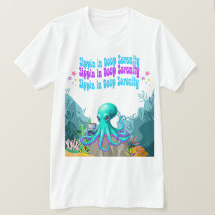 Amoureux du café Octopus - T-shirt du matin côtier