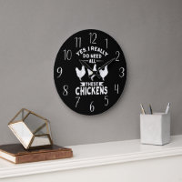amoureux du poulet drôle art du mot Grande horloge