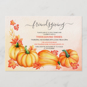 Amoureux Invitation pour le dîner de Thanksgiving