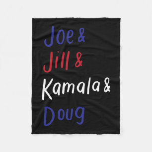 & Jill & Kamala & Doug Biden Harris 20 Fleecedecke