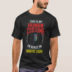 Ampel mit Schild rot-gelber Stopp-Ampel T-Shirt