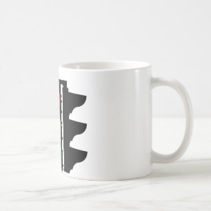 Ampel-Straßenschild Kaffeetasse